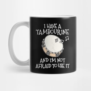 Church Tambourine Funny Tambourinist Christian Musician Mug